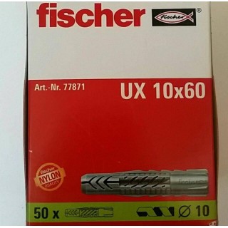 TACO FISCHER UX 10X60 CAJA 50 UNDS