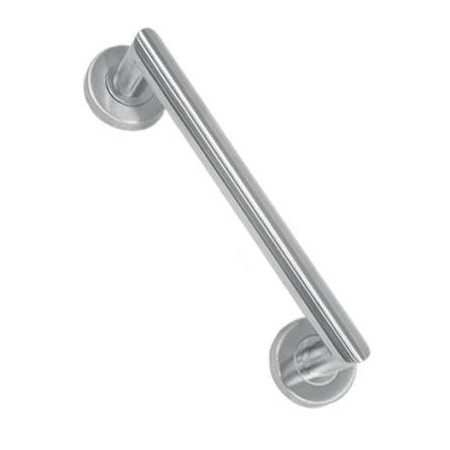 MANILLON C/ ROSETA TIPO U RECTO 200 mm ACERO INOX
