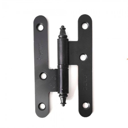 PERNIO 100X57mm IZQUIERDA C/REMATE NEGRO