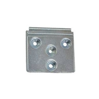 PLACA SIMPLE COLGADOR ZINCADA 50*55mm