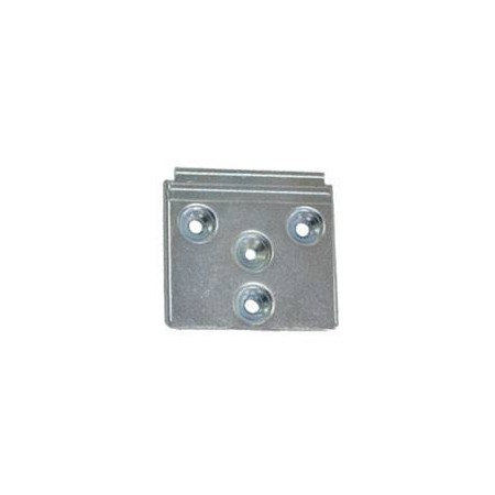 PLACA SIMPLE COLGADOR ZINCADA 50*55mm