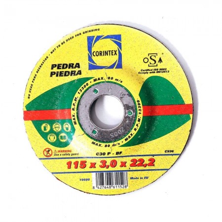 DISCO DE CORTE PARA PIEDRA C30P-BF 115*3*22,2