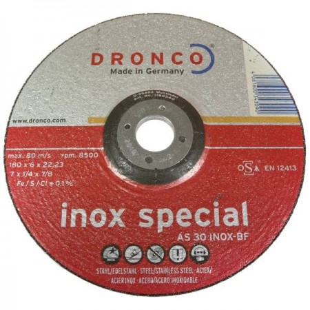 DISCO ACERO INOX SPECIAL 180*6*22,23