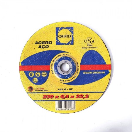 DISCO DE DESBASTE ACERO 230*6,4*22,2