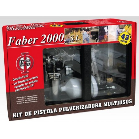 KIT PISTOLA PULVERIZADORA 43pzas