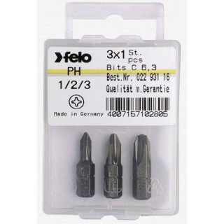 BLISTER 3 PUNTAS PHILLIPS PH1/2/3