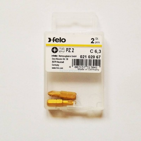 BLISTER 2 PUNTAS PZ2 TIN PLUS