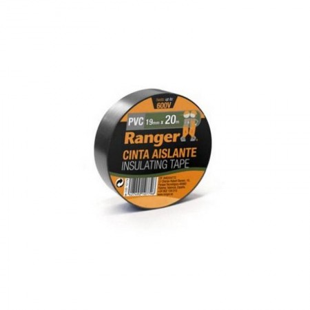 CINTA AISLANTE PVC RANGER NEGRO 19mmx20m