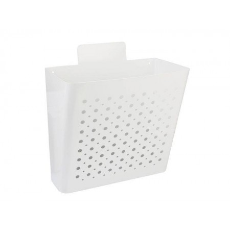 CESTA DE PUBLICIDAD ACERO BLANCA 