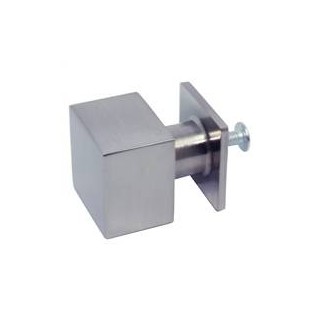 Pomo cuadrado acabado niquel PO25-C SN