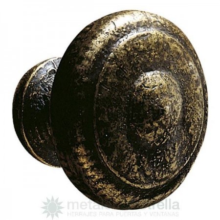 Pomo tirador latón maciso 74x43 mm