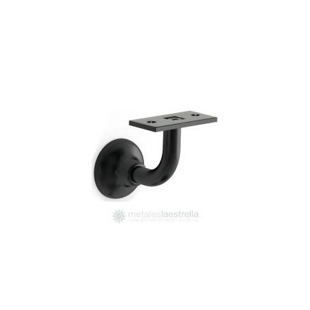 Soporte Pasamanos Pino epoxy negro.