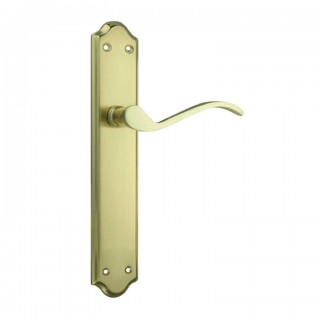 Manivela con Placa acabado brillo satinado 245mm