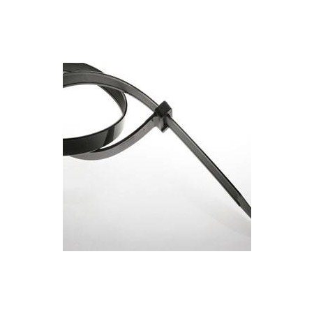 BOLSA DE 100 BRIDAS NEGRAS DE NYLON 6.6 430x4,8