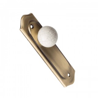 Tirador de Armario de Porcelana cuero satinado 