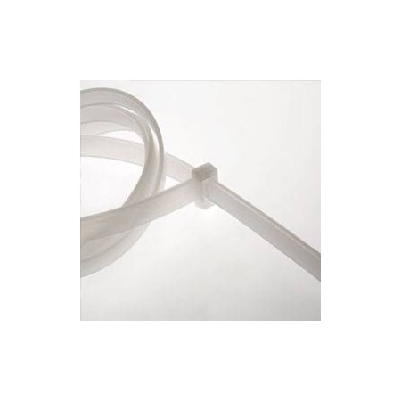 BOLSA DE 100 BRIDAS BLANCAS DE NYLON 6.6 430x4,8mm