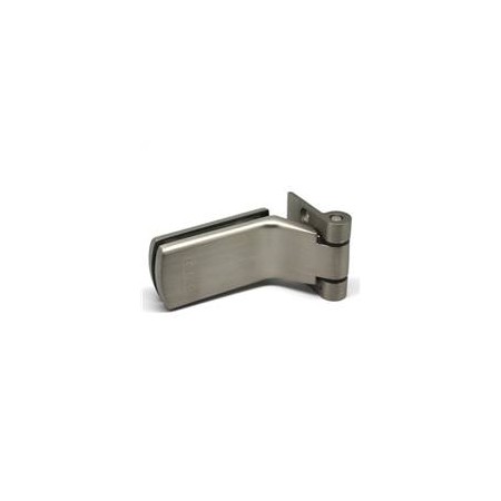 Bisagra cristal acabado Inox satinado