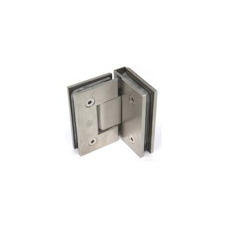 Bisagra doble para cristal VI90D SS Inox Satinado