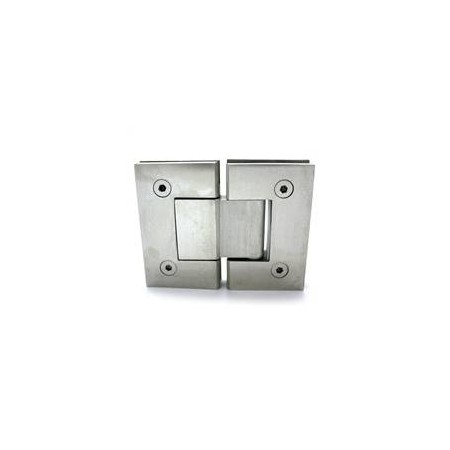 Bisagra doble para cristal VI180 SS Inox Satinado