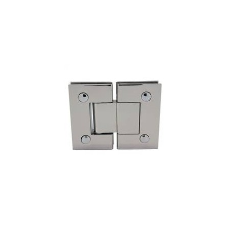 Bisagra doble para cristal VI180 PS Inox Brillo