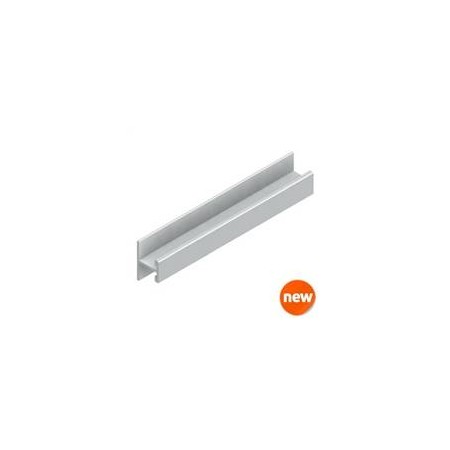 Perfil "H" horizontal Y11-10B Lacado Blanco