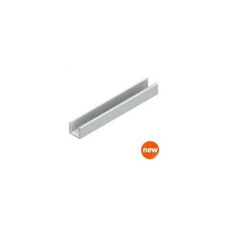 Perfil remate "U" horizontal Y10-10B Lacado Blanco