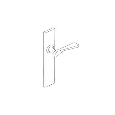 JGO. PLACA LARGA  PLA0318A ALUMINIO SATINADO