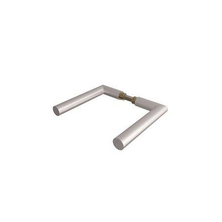 JGO MANETAS TUBULAR CANTO RECTO INOX  BRILLO S/ROS