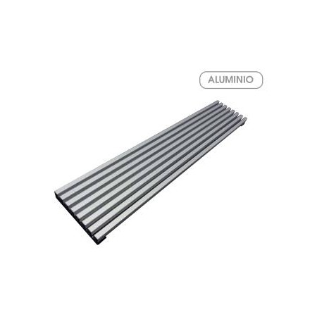 REJILLAS DE HORNO 8 LAMAS PLATA MATE 25X124X600