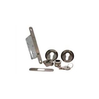 KIT PTA CORREDERA REDONDO D56 C/BOMBILLO, SATINADO