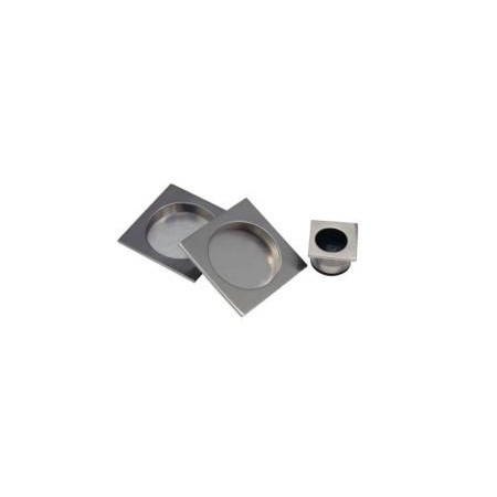 KIT PTA CORREDERA CUADRADO 50X50, UÑERO, SATINADO