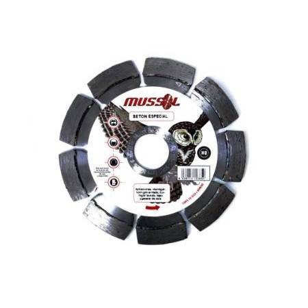 DISCO DE DIAMANTE BETON ESPECIAL MUSSOL 115