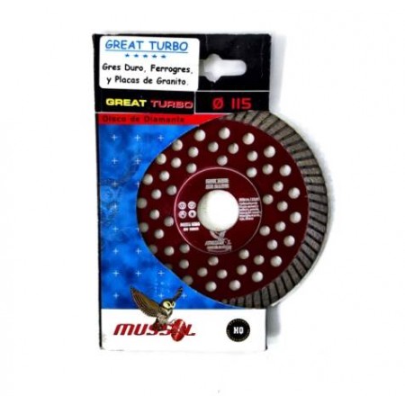 DISCO DE DIAMANTE GREAT TURBO MUSSOL 115