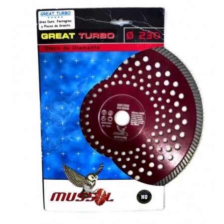 DISCO DE DIAMANTE GREAT TURBO MUSSOL 230