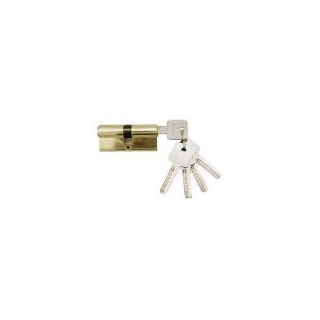 CILINDRO EUROPEO 70mm LLAVE SEGURIDAD DORADO