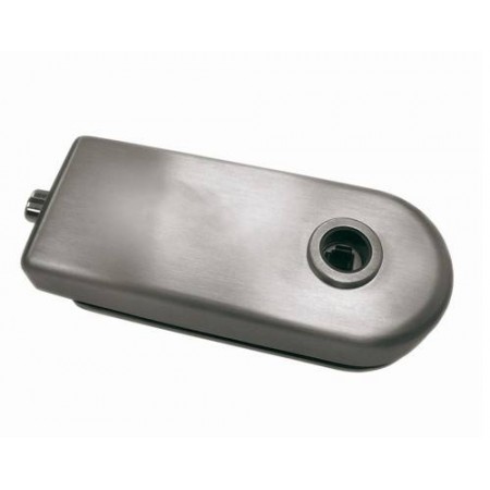 CERRADURA MAGNÉTICA P/VIDRIO TAPA CIEGA, SATINADO