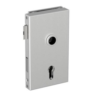 CERRADURA VERTICAL P/VIDRIO S/CILINDRO M/DCH, SAT