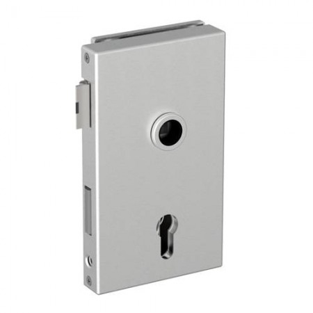 CERRADURA VERTICAL P/VIDRIO S/CILINDRO M/DCH, SAT