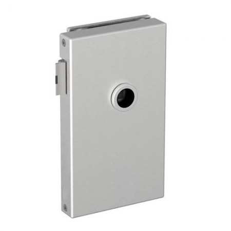 CERRADURA VERTICAL P/VIDRIO TAPA CIEGA M/DCH, SAT