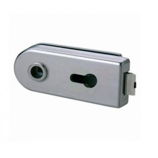 CERRADURA P/VIDRIO S/CILINDRO, SATINADO