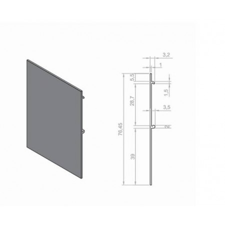 EMBELLECEDOR GUIA PTA CORREDERA (METRO)
