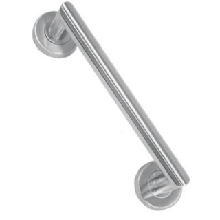 MANILLON C/ ROSETA TIPO U RECTO 200 mm ACERO INOX