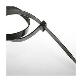 BOLSA DE 100 BRIDAS NEGRAS DE NYLON 6.6 430x4,8