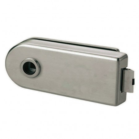 CERRADURA P/VIDRIO TAPA CIEGA, BRILLO