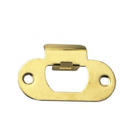 Soporte picaporte tubular redondo latonado
