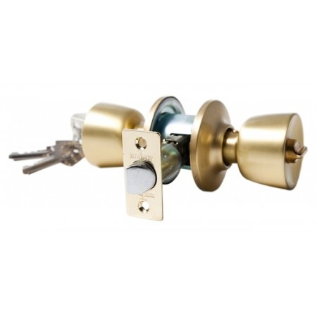 POMO TESA CON LLAVE Y CONDENA LATÓN MATE 2500 70